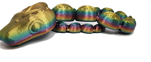 The Articulating Rainbow Snake Sculpture / Fidget Toy