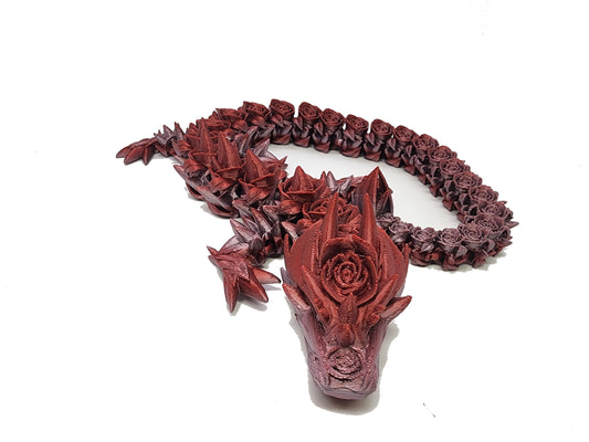 The Articulating Rose Dragon Sculpture / Fidget Toy