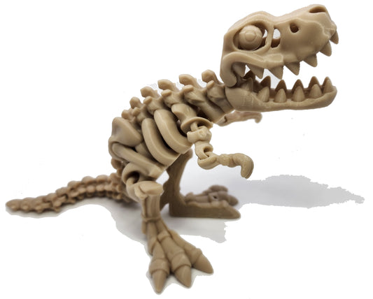 The Articulating Skeleton T Rex with Bone Sculpture / Fidget Toy