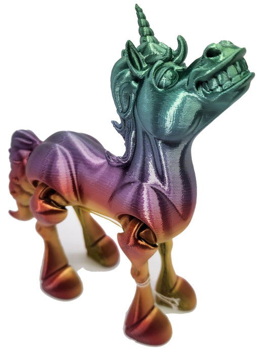 The Articulating Rainbow Unicorn Sculpture / Fidget Toy