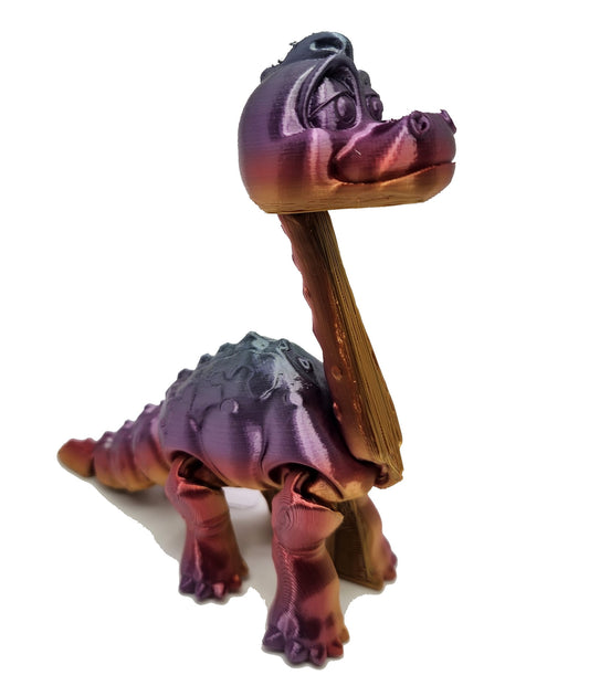 The Articulating Rainbow Brachiosaurus Sculpture / Fidget Toy