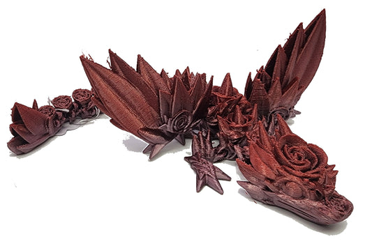 The Articulating Rose Wing Dragon Sculpture / Fidget Toy