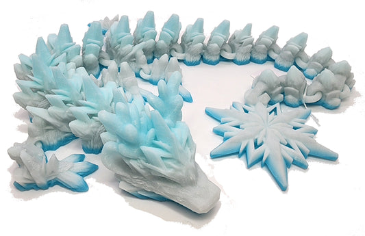 The Articulating Winter Dragon Sculpture / Fidget Toy