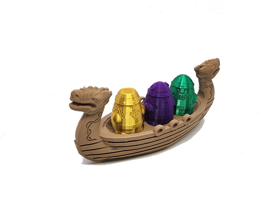 Viking Long Boat with Crew - A Marvelous Floating Bath Toy
