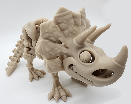 The Articulating Skeleton Triceratops with Bone Sculpture / Fidget Toy