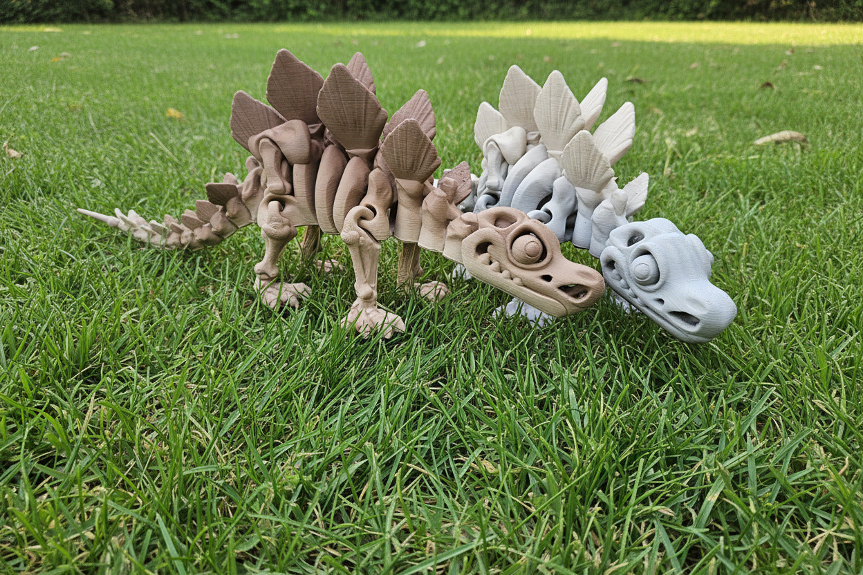 The Articulating Skeleton Stegosaurus Sculpture / Fidget Toy