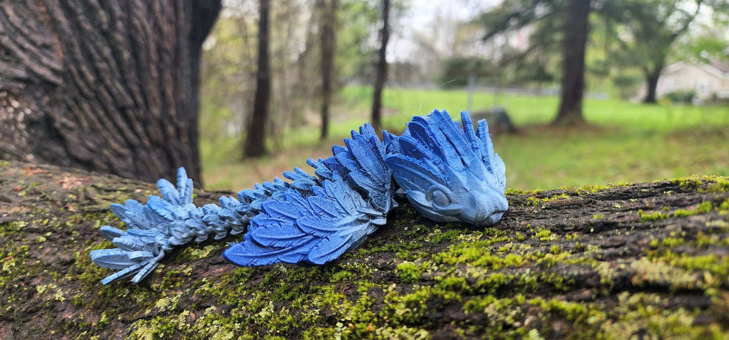 The Articulating Baby Sky Flying Serpent Sculpture / Fidget Toy