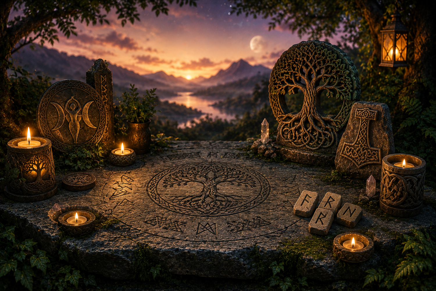 🌙 Spiritual and altar pieces