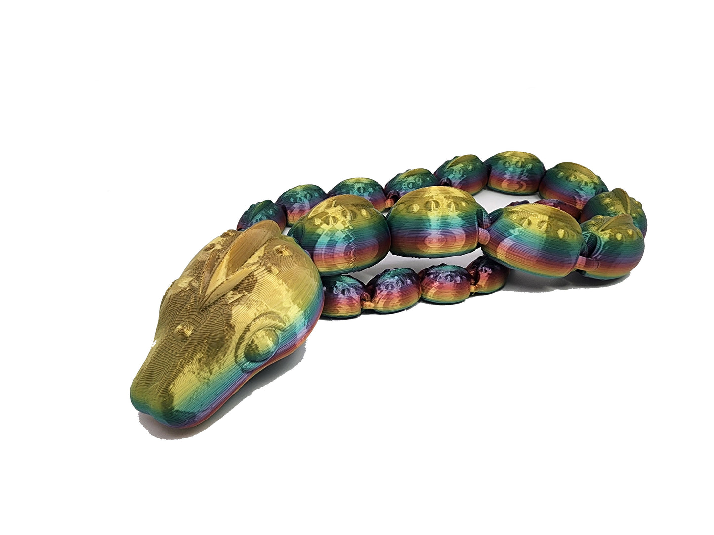 The Articulating Rainbow Snake Sculpture / Fidget Toy