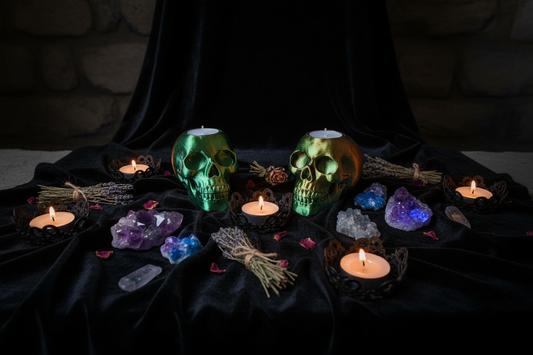Skull Tea Light Candle Holder