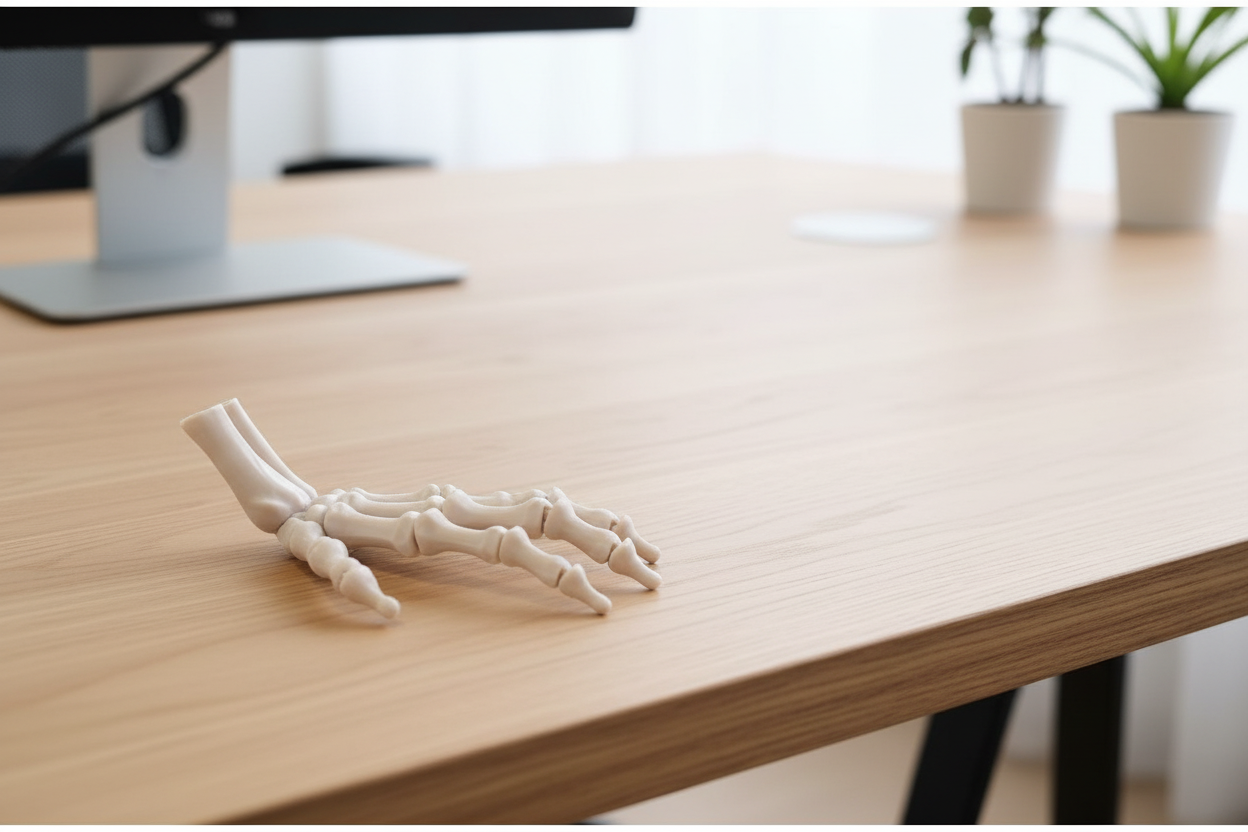 The Articulating Skeleton Hand Sculpture (Left or Right) / Fidget Toy