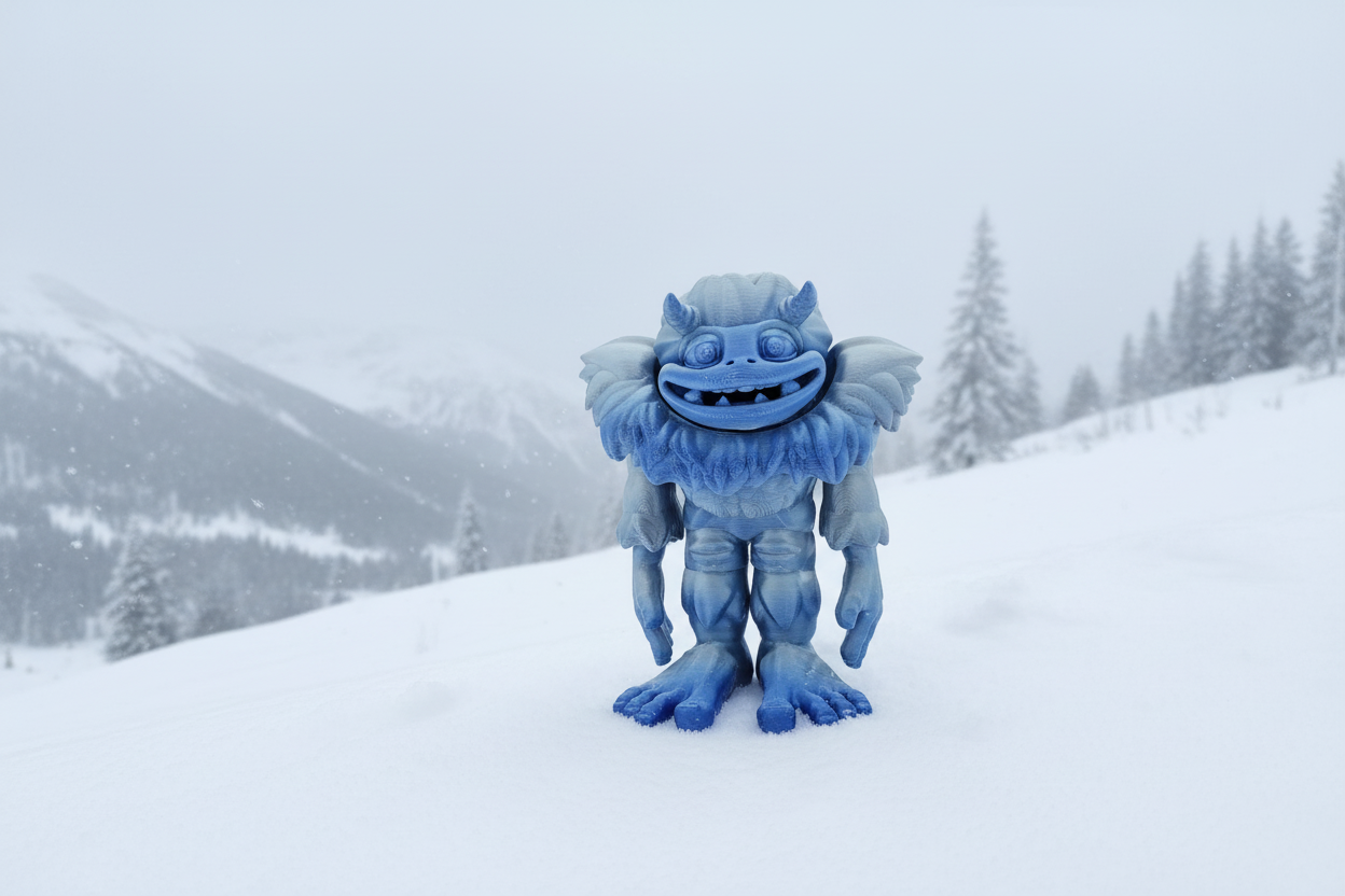 The Articulating Yeti Sculpture / Fidget Toy - Frosty Charm