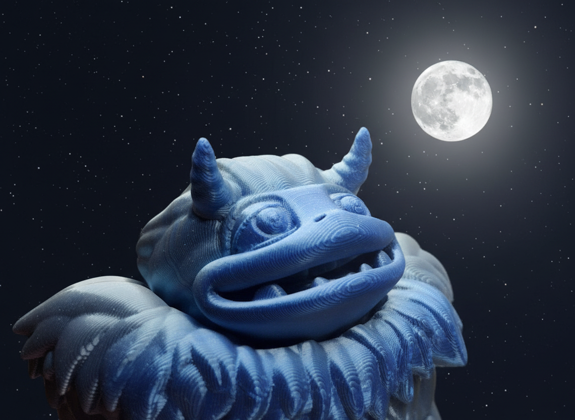 The Articulating Yeti Sculpture / Fidget Toy - Frosty Charm