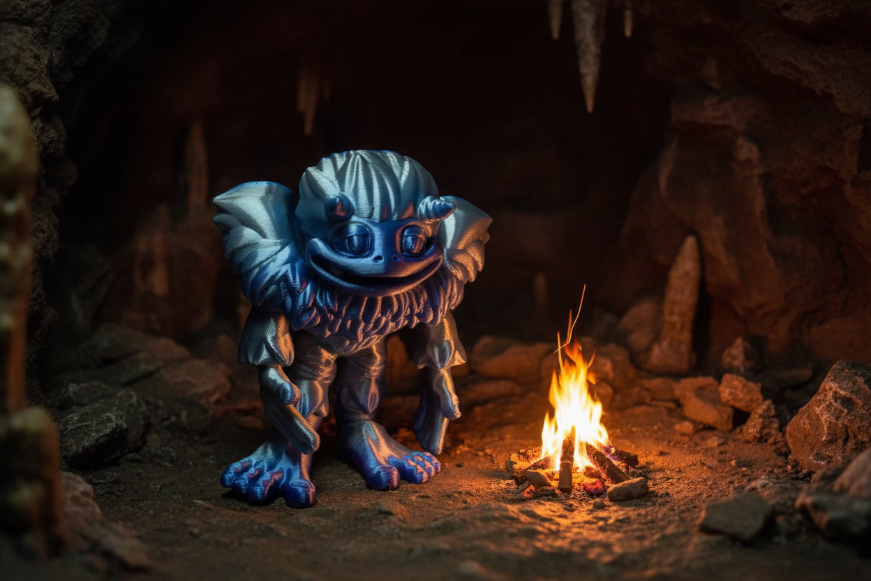 The Articulating Yeti Sculpture / Fidget Toy - Frosty Charm