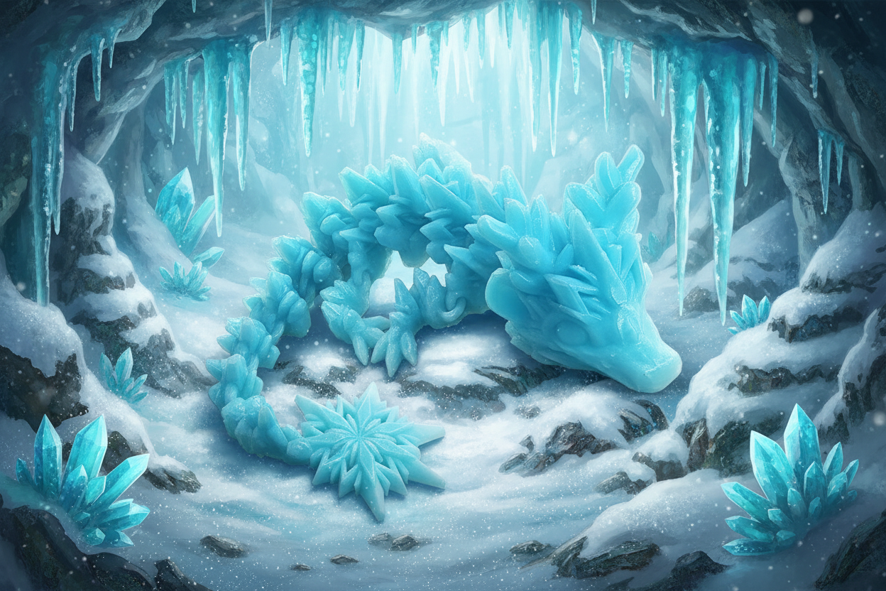 The Articulating Baby Winter Dragon Sculpture / Fidget Toy