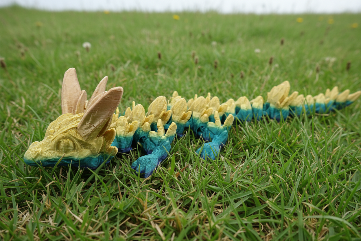 The Articulating Baby Easter Dragon Sculpture / Fidget Toy