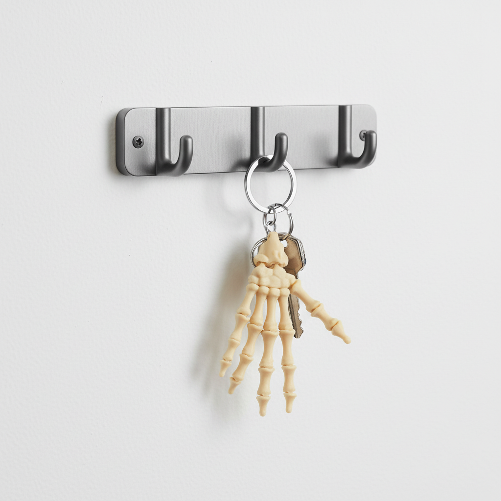 The Articulating Skeleton Hand Key Chain
