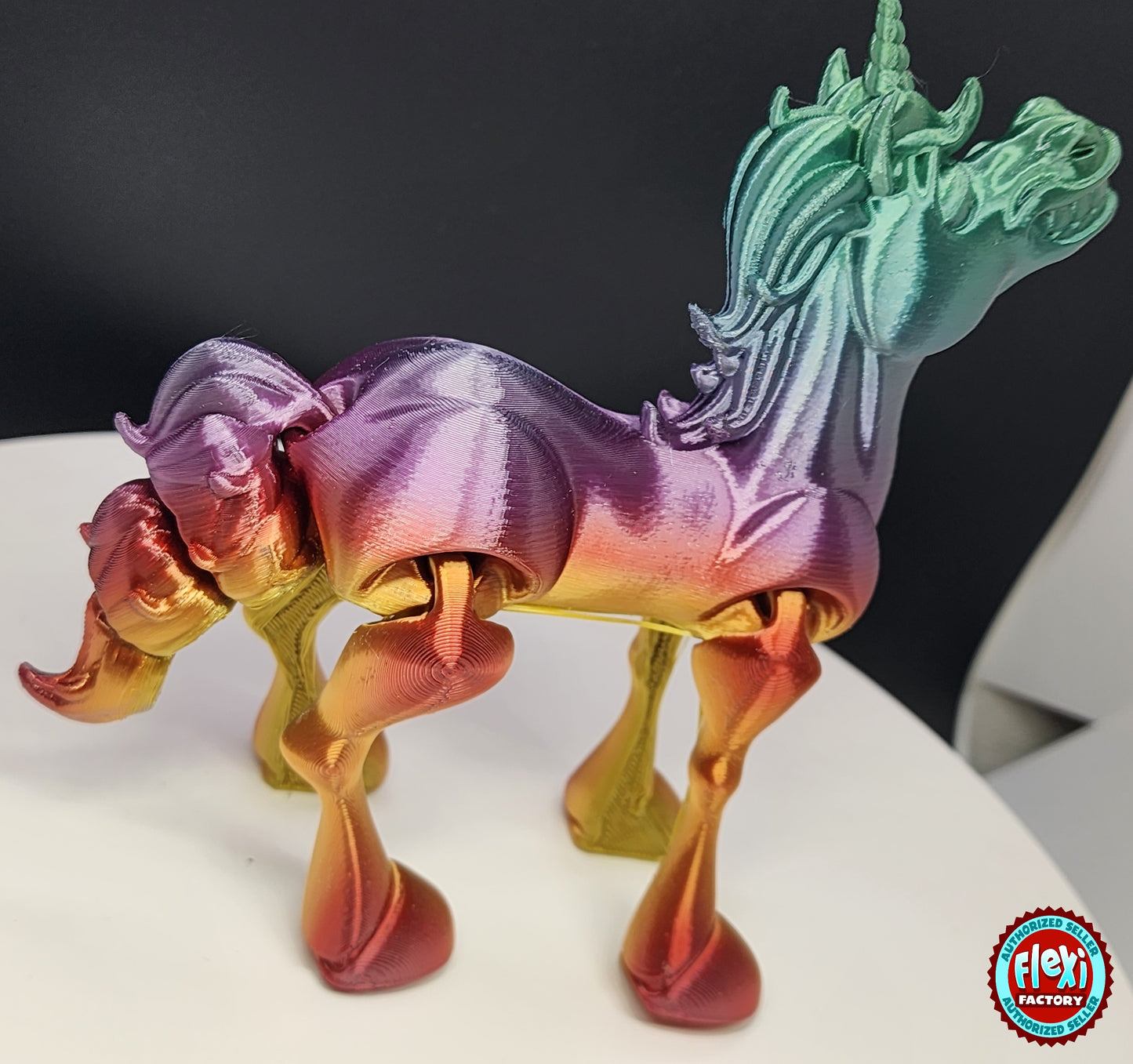 The Articulating Rainbow Unicorn Sculpture / Fidget Toy