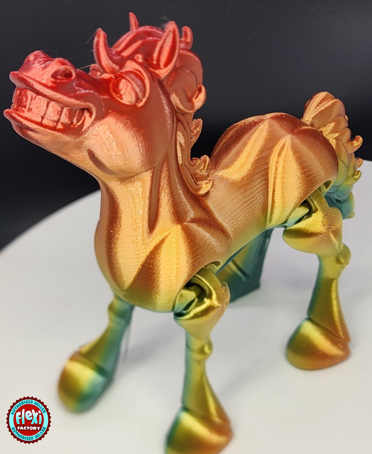 The Articulating Rainbow Horse Sculpture / Fidget Toy