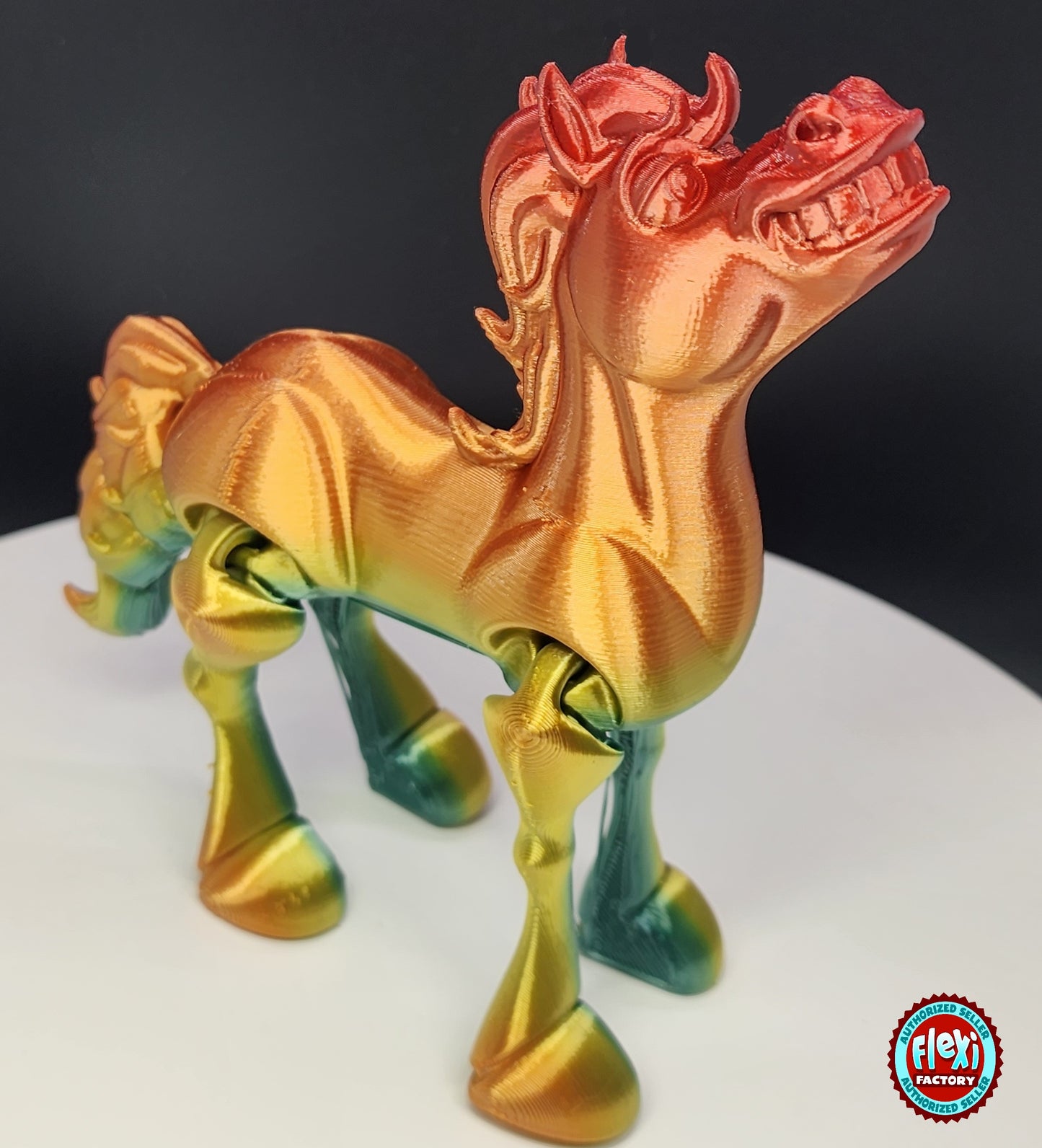 The Articulating Rainbow Horse Sculpture / Fidget Toy