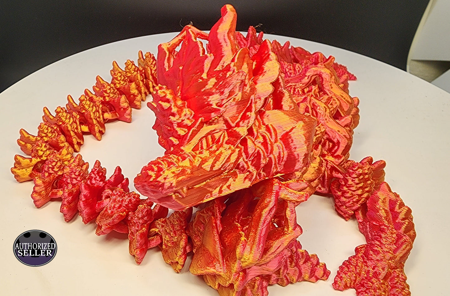 The Articulating Autumn Dragon Sculpture / Fidget Toy