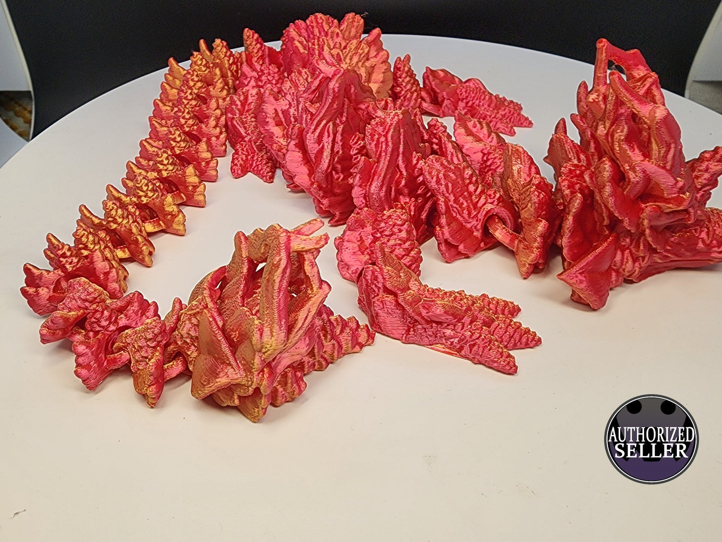 The Articulating Autumn Dragon Sculpture / Fidget Toy