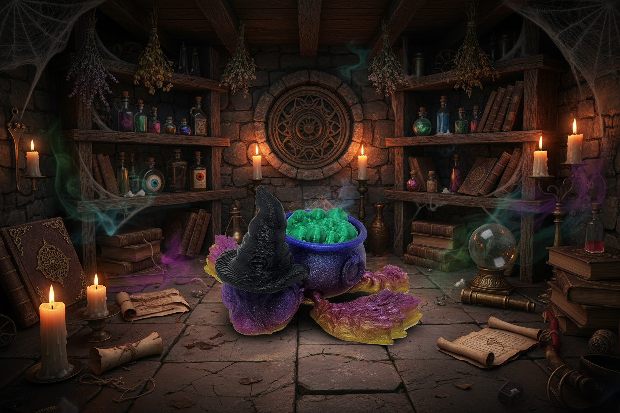 The Witchurtle with Bubble Lid - Enchanting Color Variance!