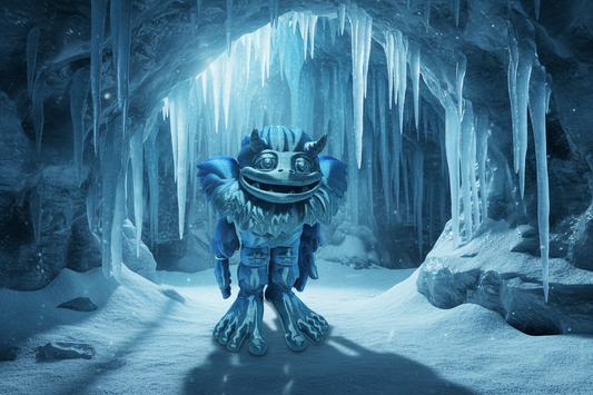 The Articulating Yeti Sculpture / Fidget Toy - Frosty Charm