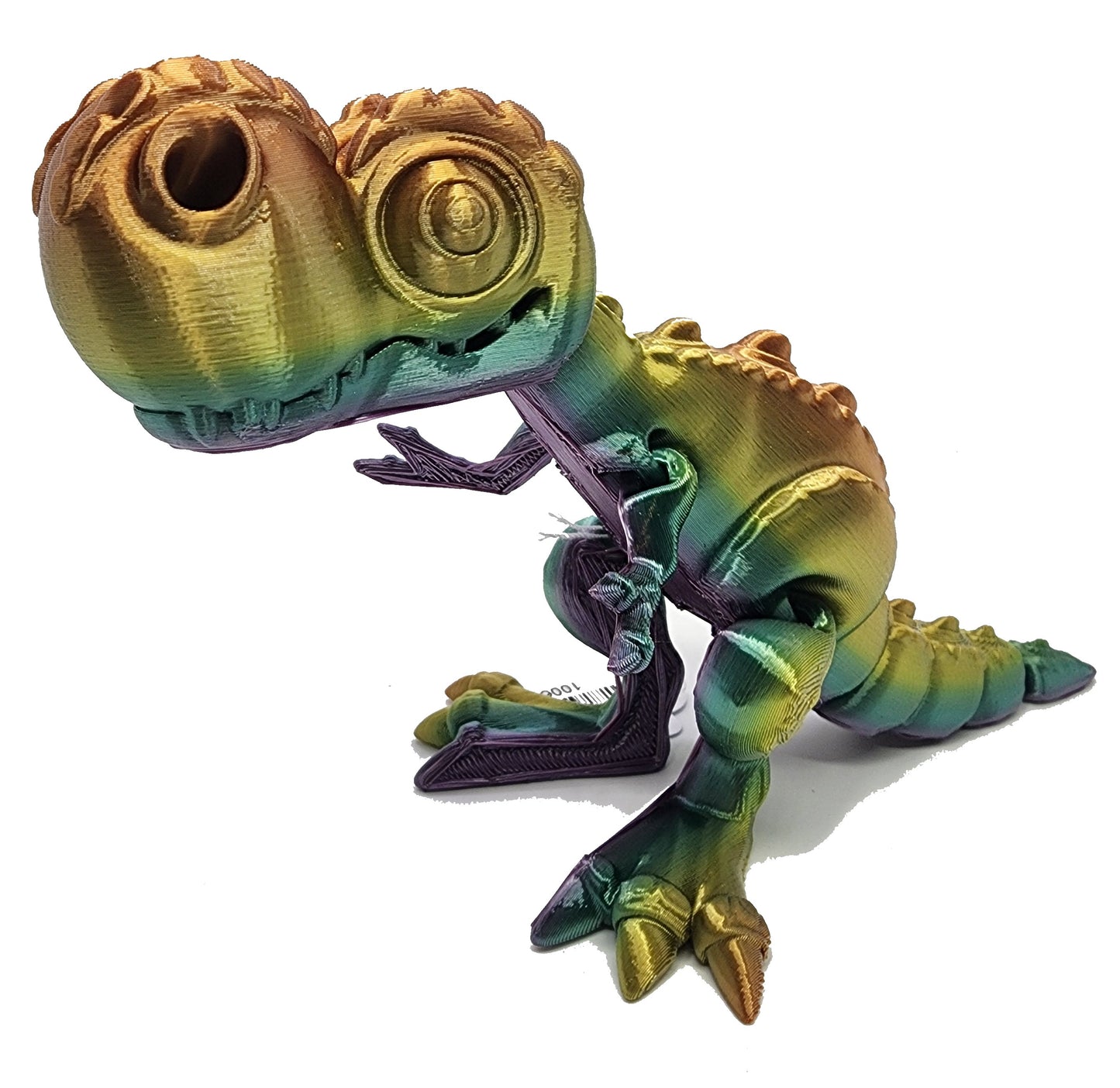 The Articulating Rainbow T-Rexy Sculpture / Fidget Toy