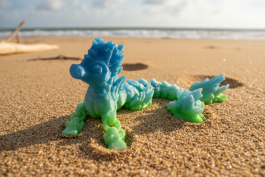 The Summer Waves Hippocampus Sea Horse Sculpture