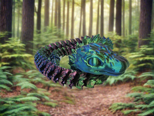 Twilight Crystal Snake – Articulated Fantasy Creature