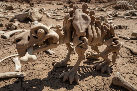 The Articulating Skeleton Saber Tooth Tiger Sculpture / Fidget Toy