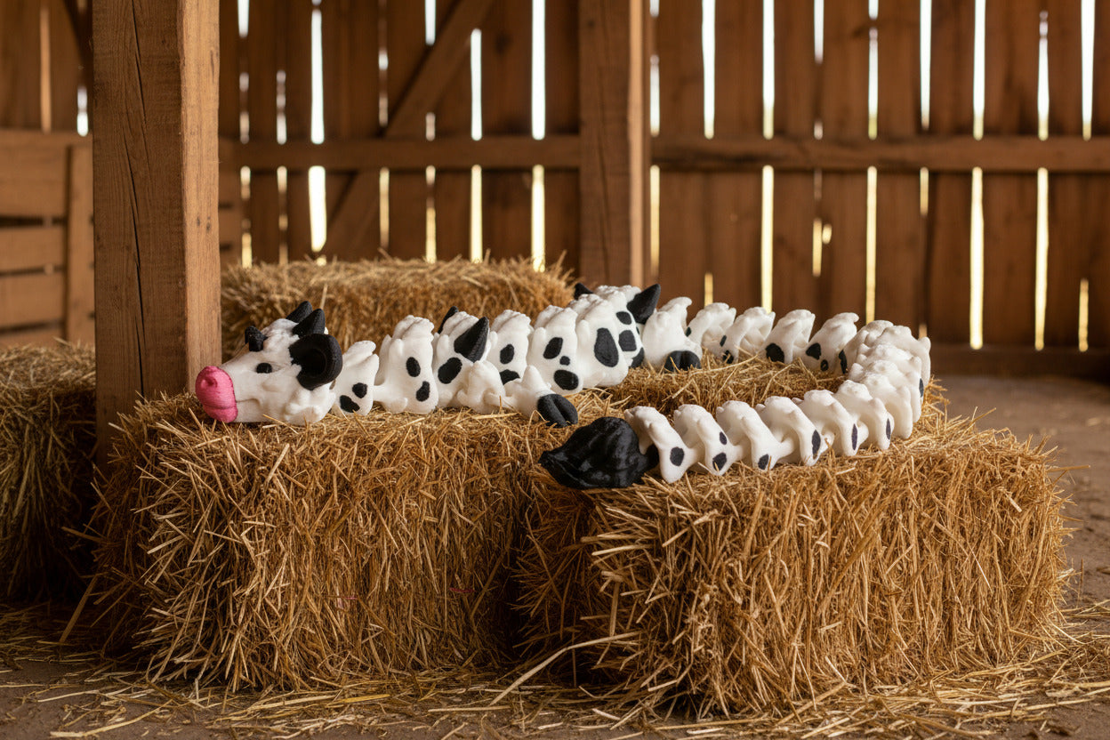 The Articulating Cow Dragon Sculpture / Fidget Toy