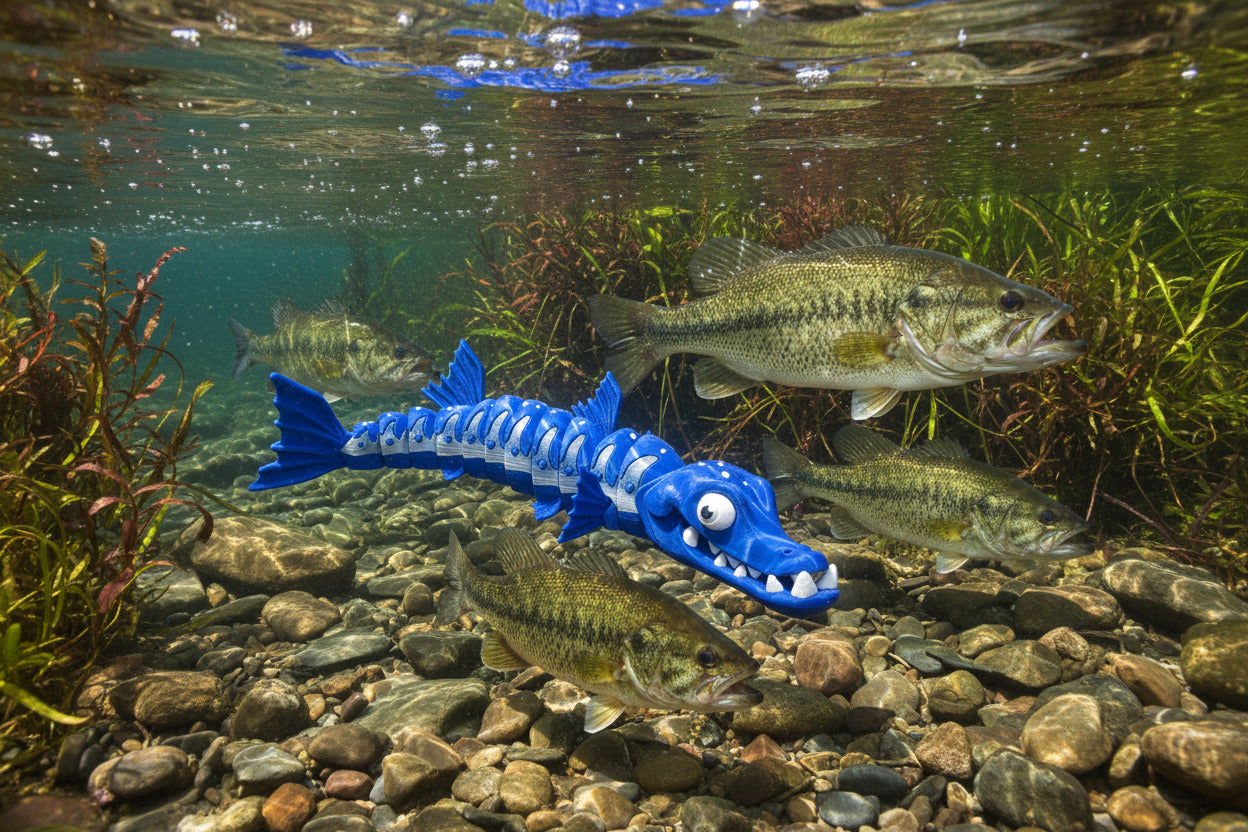 The Articulating Barracuda Sculpture / Fidget Toy