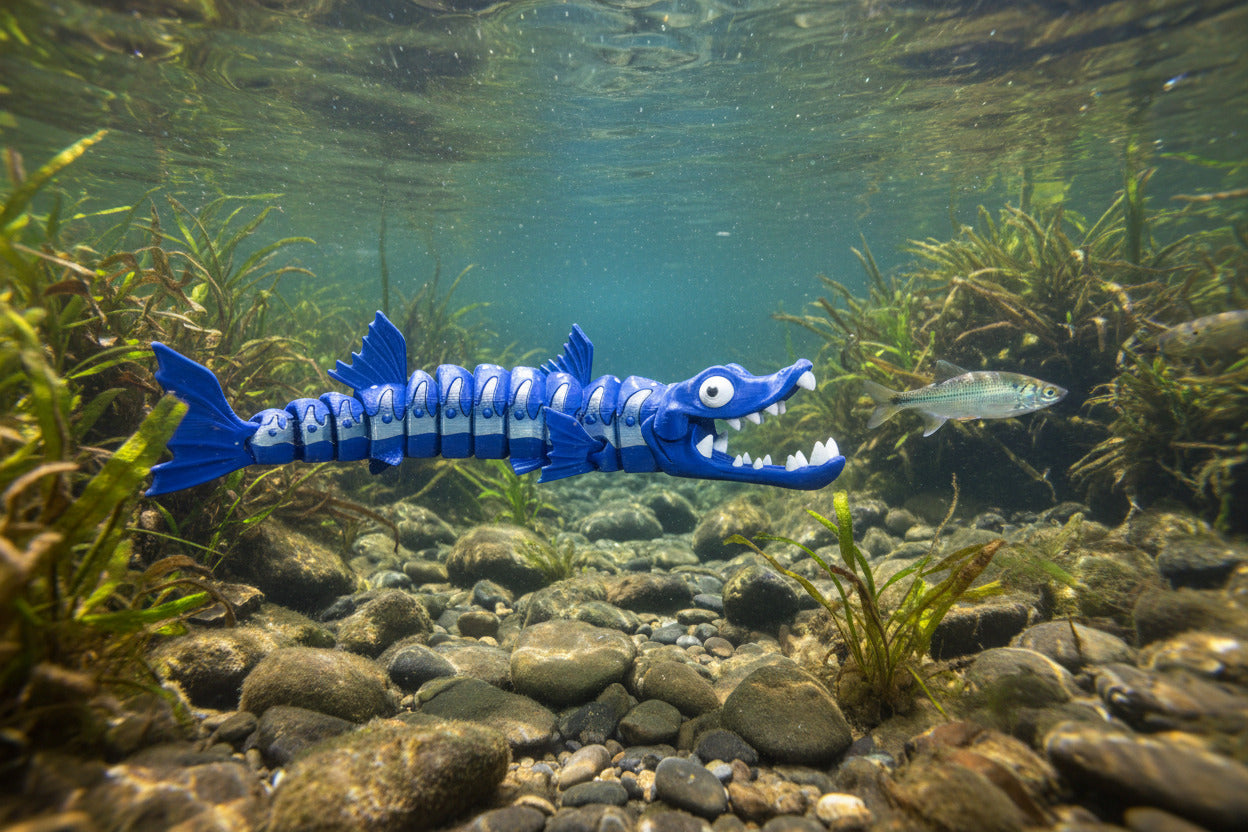The Articulating Barracuda Sculpture / Fidget Toy