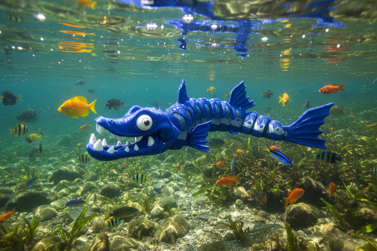 The Articulating Barracuda Sculpture / Fidget Toy