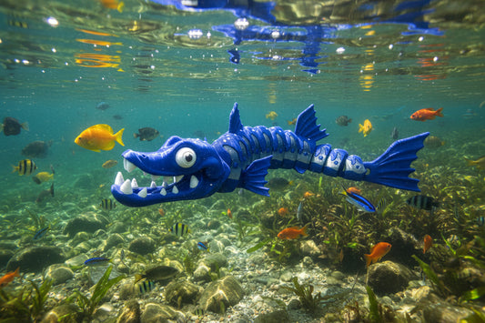 The Articulating Barracuda Sculpture / Fidget Toy