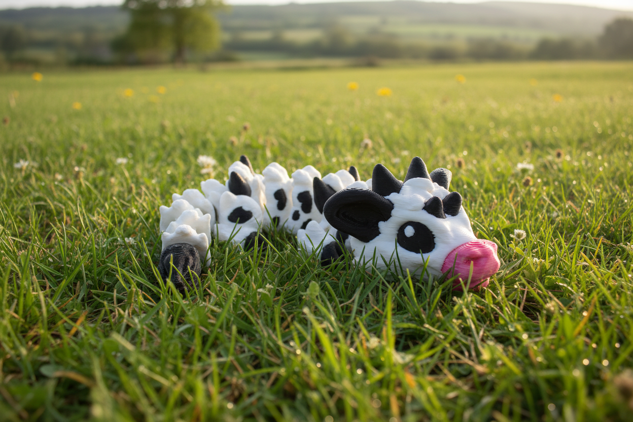The Articulating Baby Cow Dragon Sculpture / Fidget Toy