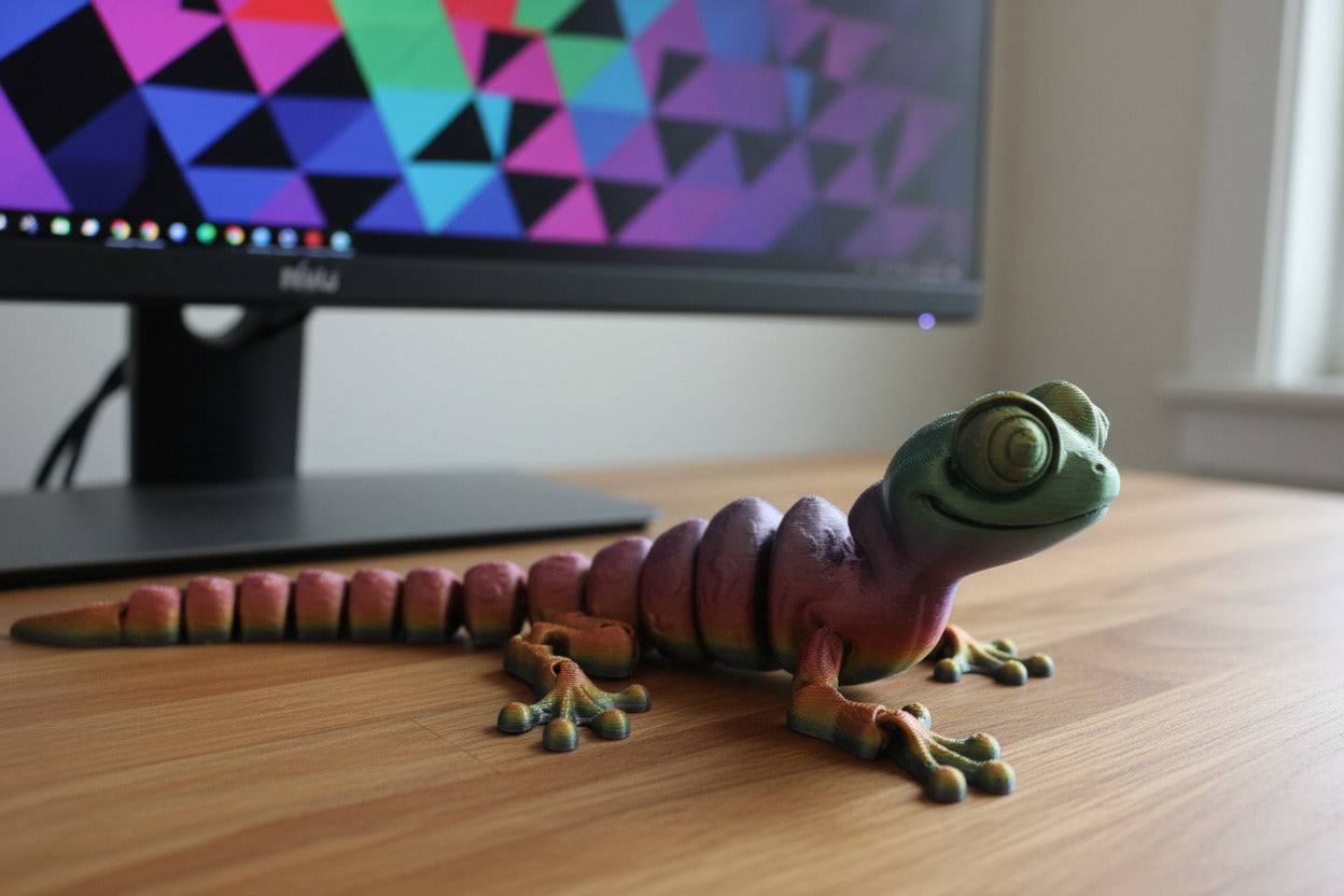 Articulated Gecko – Rainbow Climbing Companion