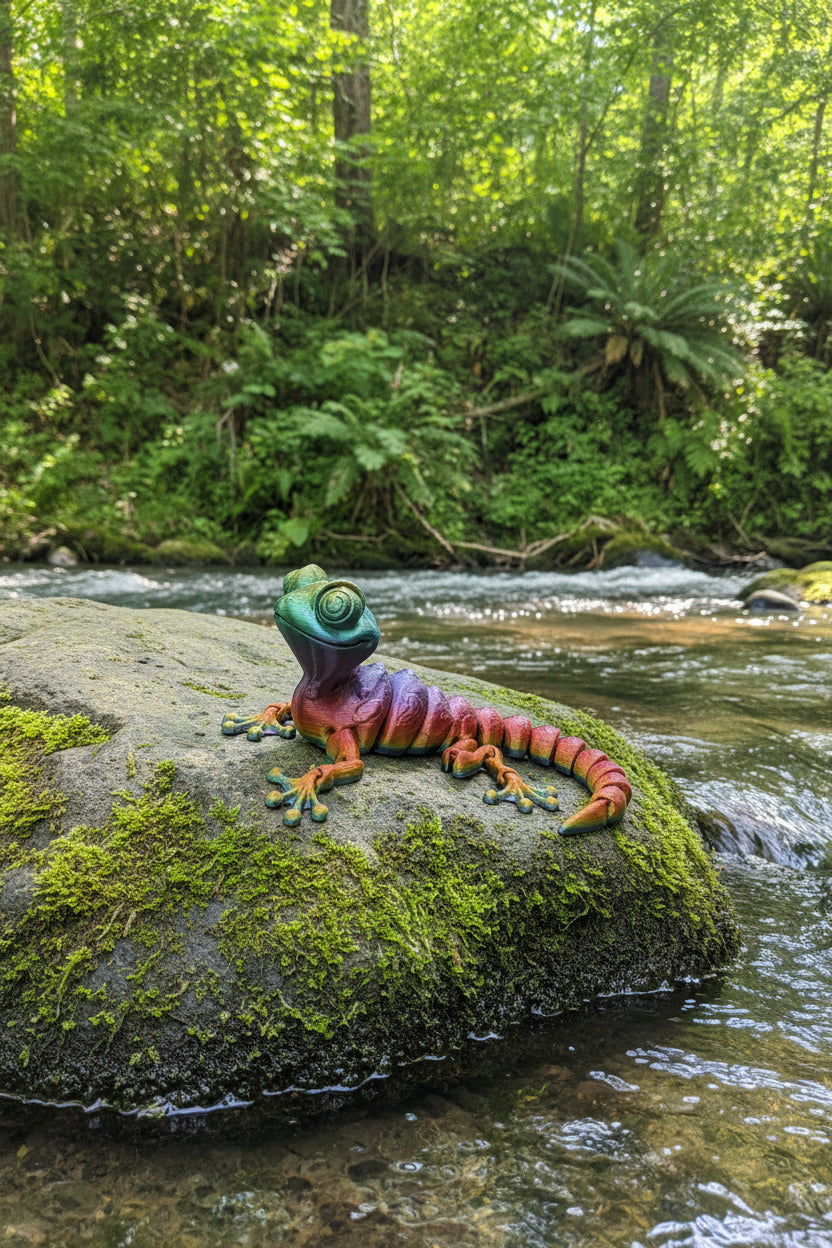 Articulated Gecko – Rainbow Climbing Companion