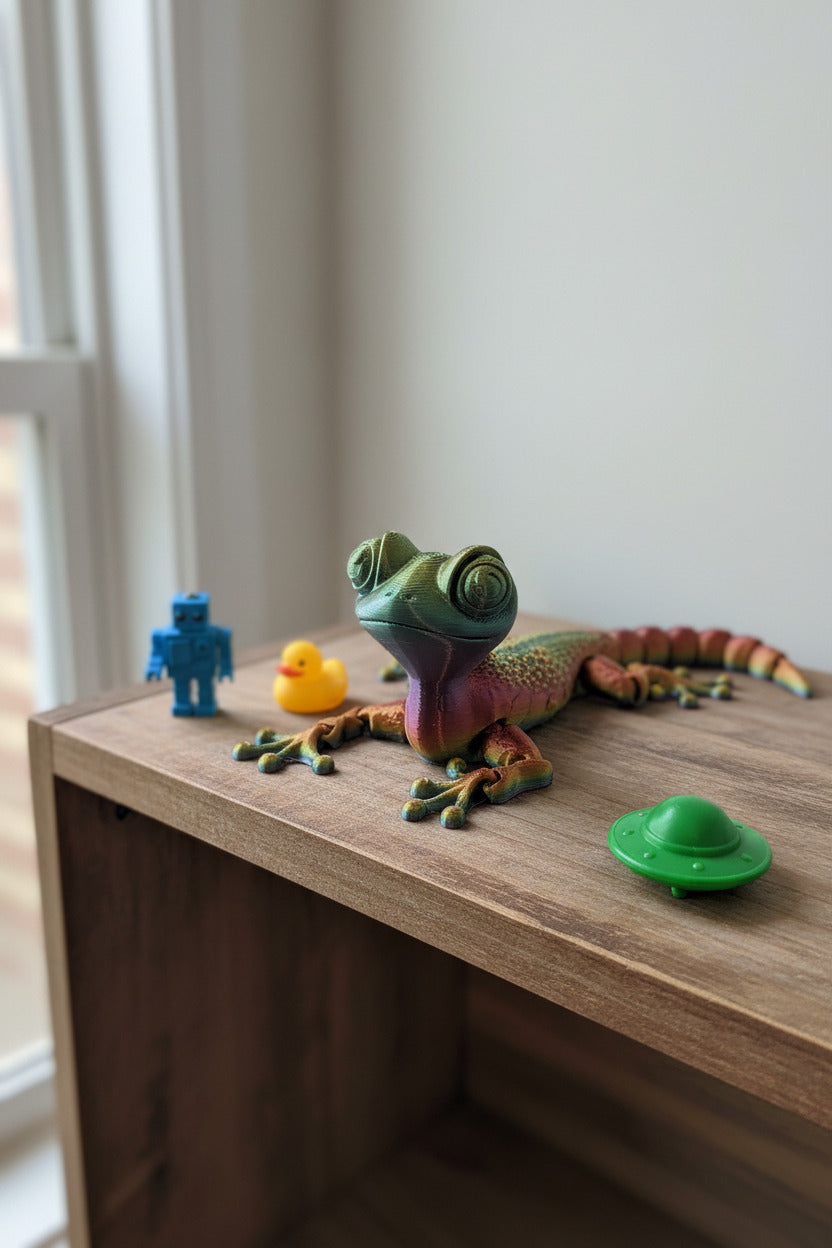 Articulated Gecko – Rainbow Climbing Companion