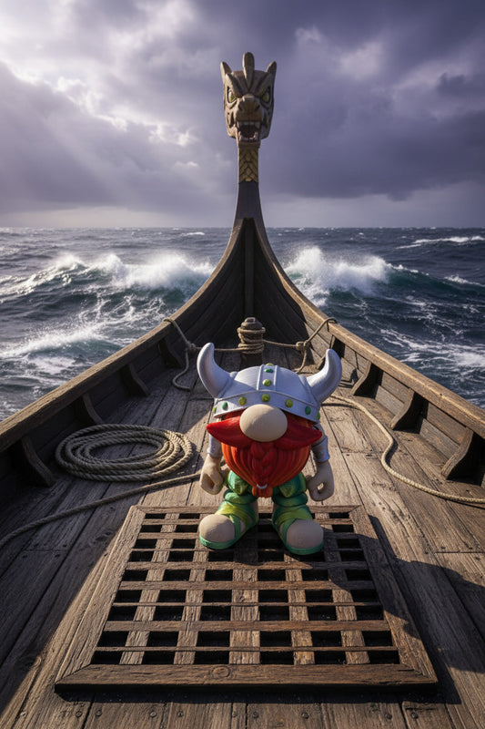 The Articulating Viking Gnome Warrior Boy Sculpture / Fidget Toy