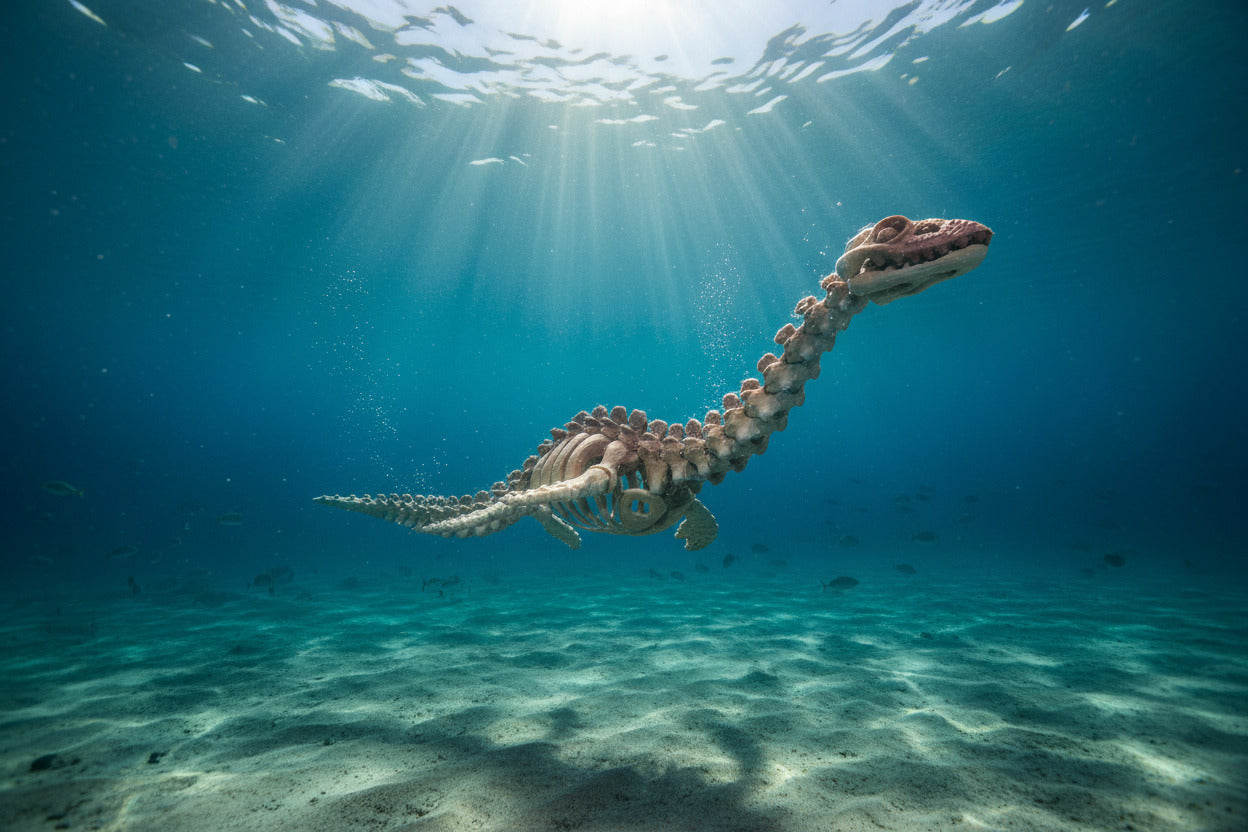 Skeleton Plesiosaurus – Articulated Fossil Sea Reptile