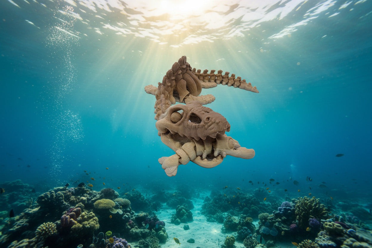 Skeleton Plesiosaurus – Articulated Fossil Sea Reptile