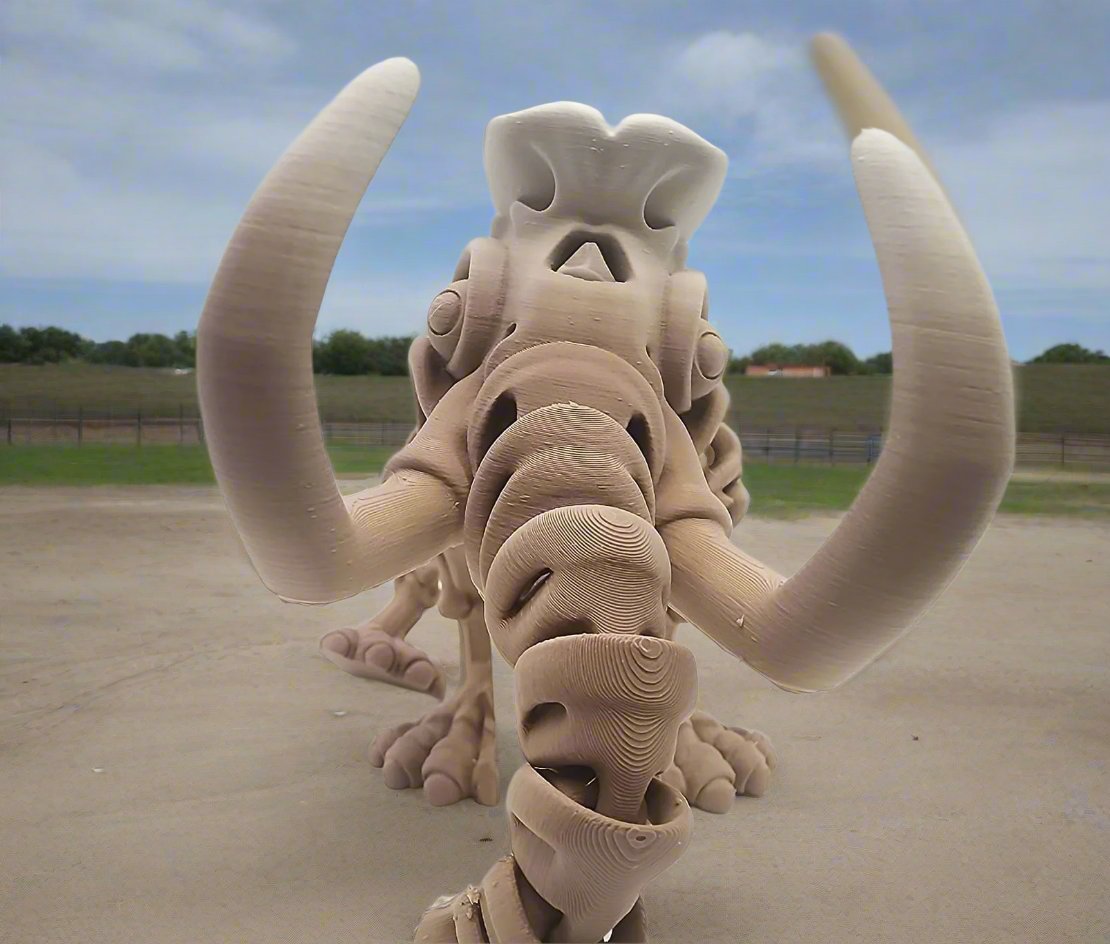 The Articulating  Skeleton Mammoth Sculpture / Fidget Toy