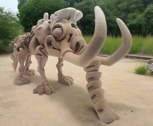 The Articulating  Skeleton Mammoth Sculpture / Fidget Toy