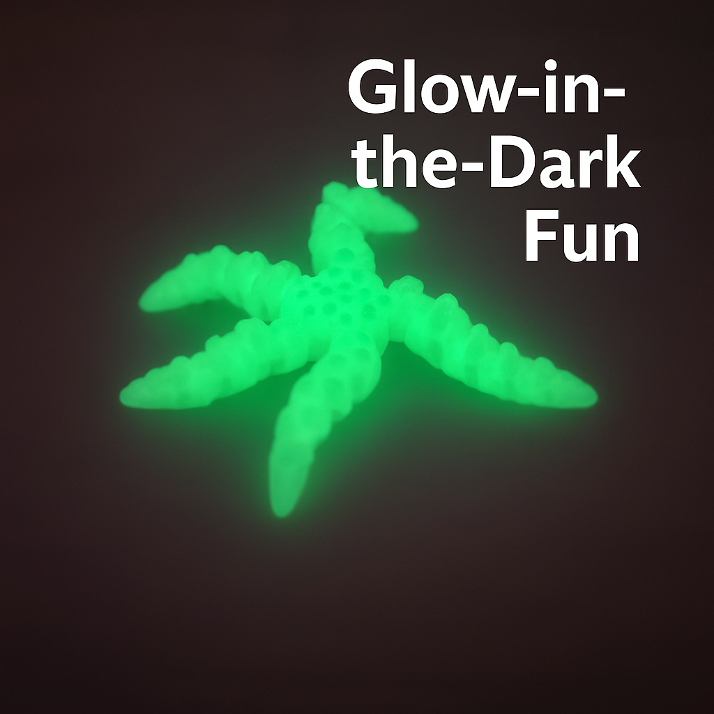 Luminous Glow-in-the-Dark Starfish Fidget Toy