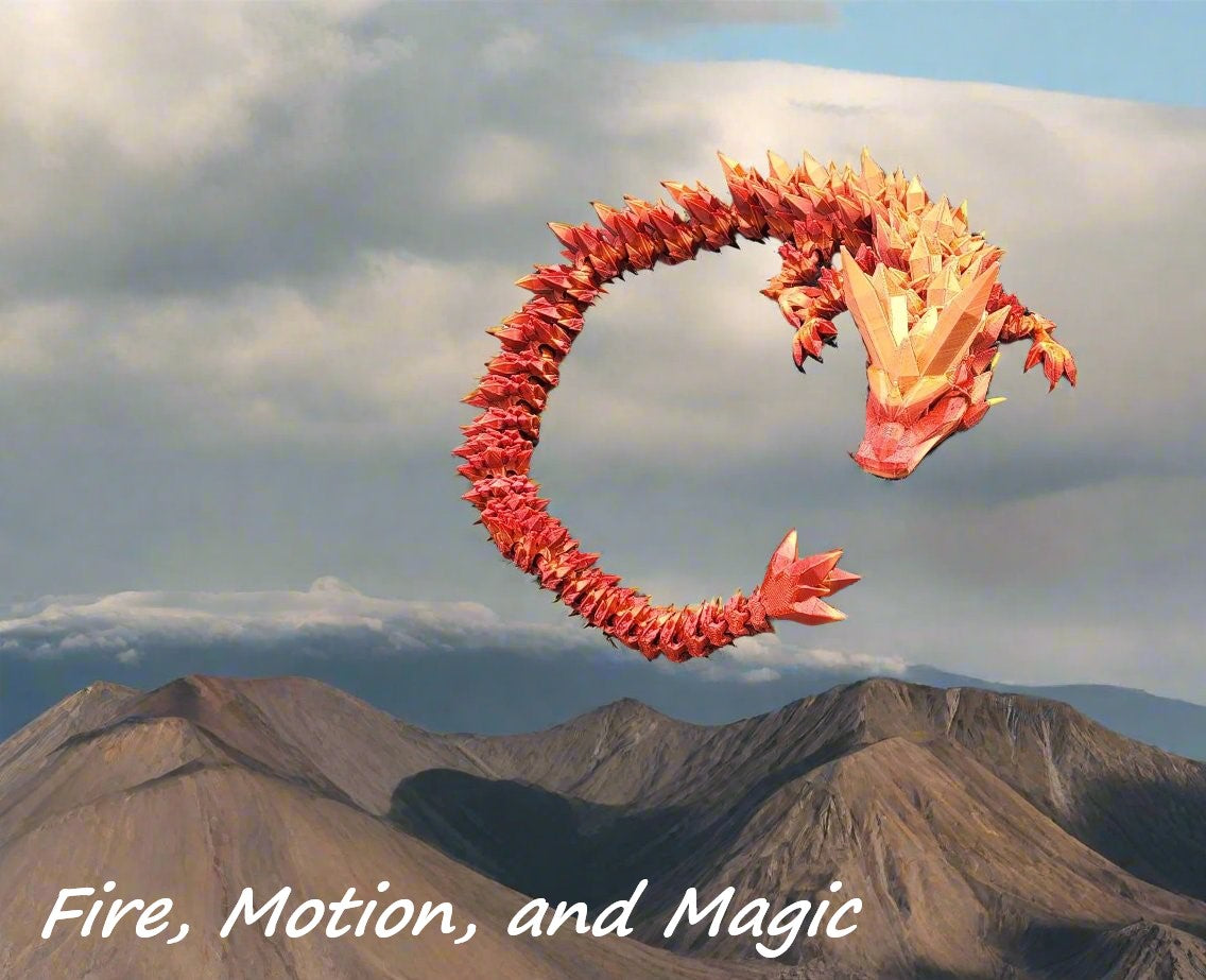 The Articulating Crystal Dragon Sculpture / Fidget Toy