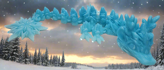 The Articulating Baby Winter Dragon Sculpture / Fidget Toy