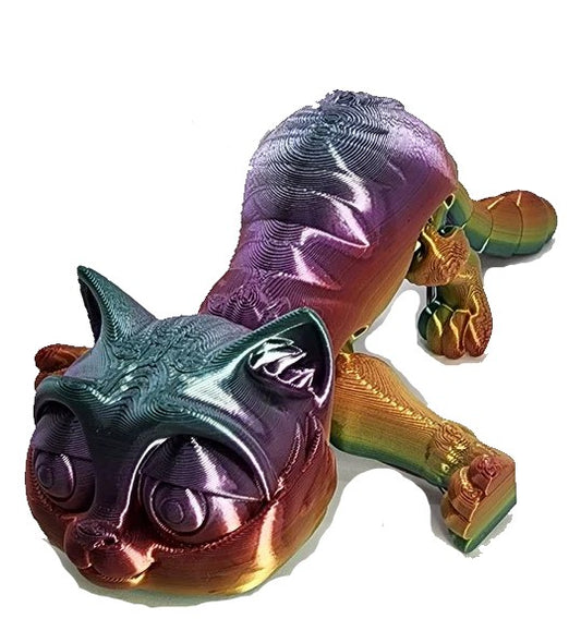 The Articulating Rainbow Kitten Sculpture / Fidget Toy